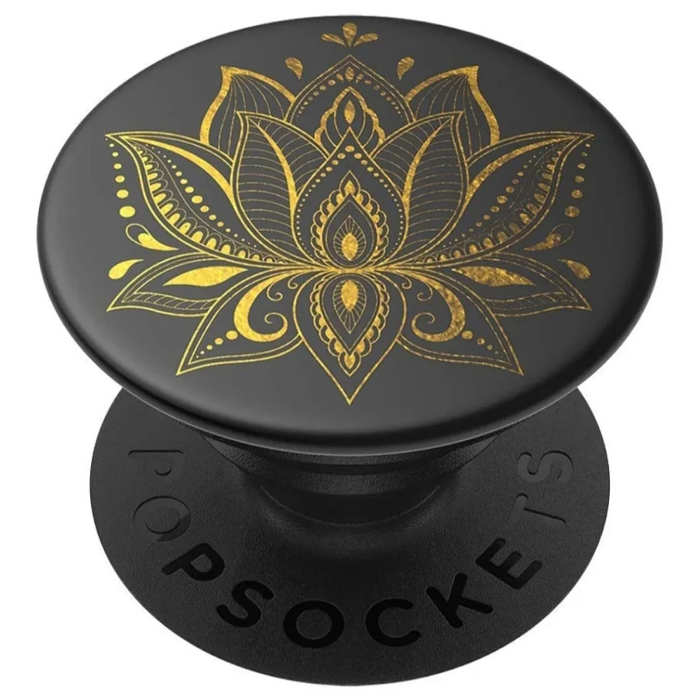 Popsocket - Golden Prana Black (LOTUS FLOWER)